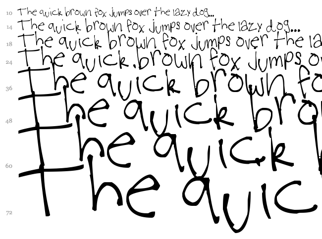 Virginia's Kool Font font waterfall